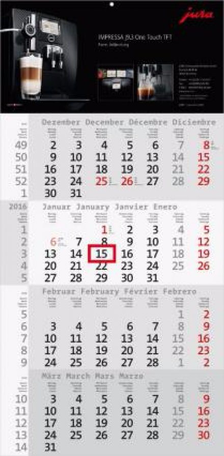 4 Monatswandkalender Rational