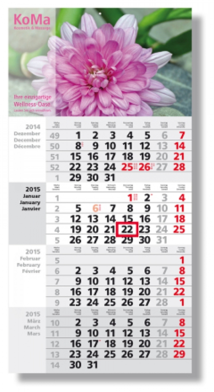 4 Monatswandkalender Square
