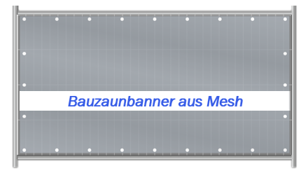 Bauzaunbanner aus Mesh freie Größe