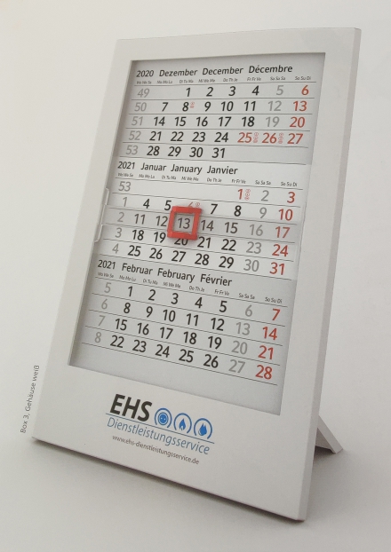 Tischaufstellkalender Box 3