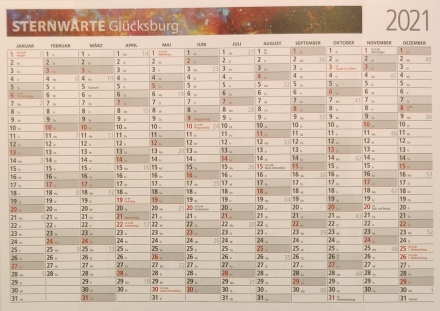 Jahreswandplaner Cosmos A1