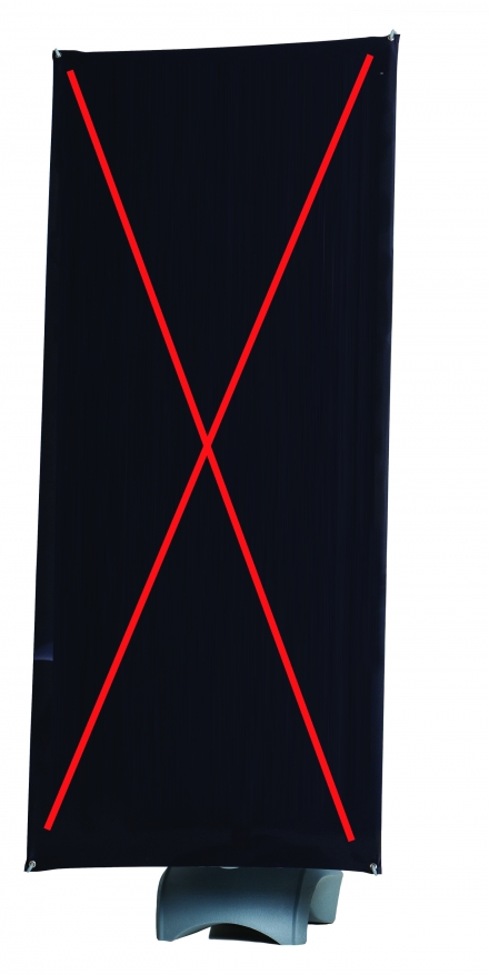 Outdoor Banner 80 x 180 cm inkl. Druck