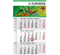 3 Monatswandkalender Budget