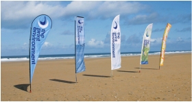 Beachflags - am Strand